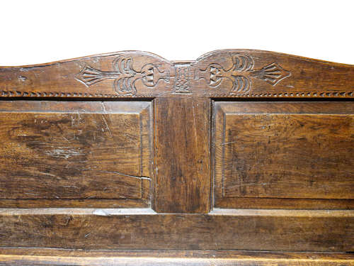 18th Century Oak Box-Seated Settle – French, Circa 1780