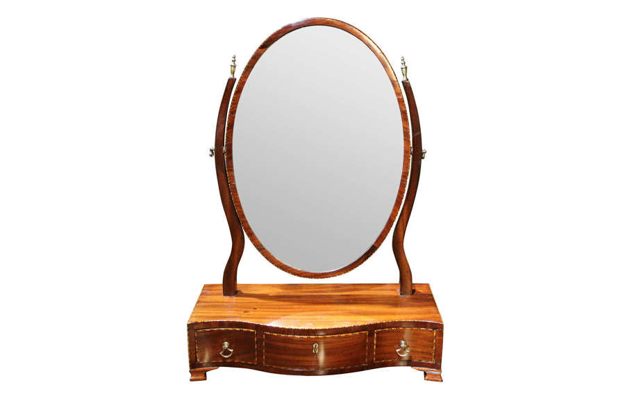 Georgian Oval Dressing Table Mirror