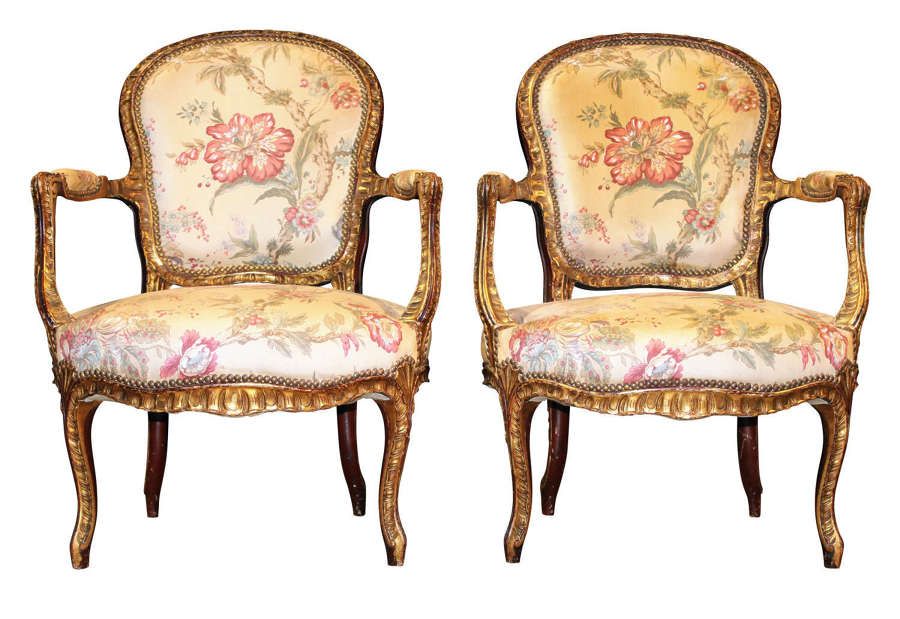 19thc French Arm Chairs