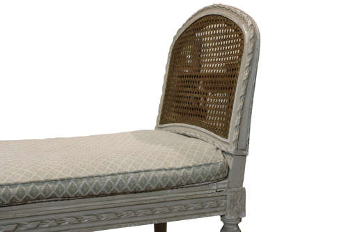 Continental Painted Caned Stool