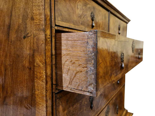 William & Mary Walnut Chest on Stand