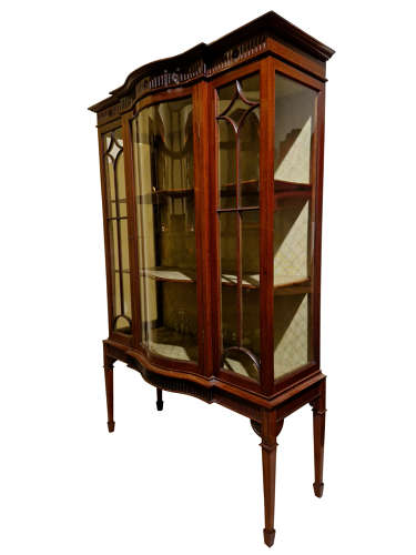 Edwardian Mahogany Display Cabinet