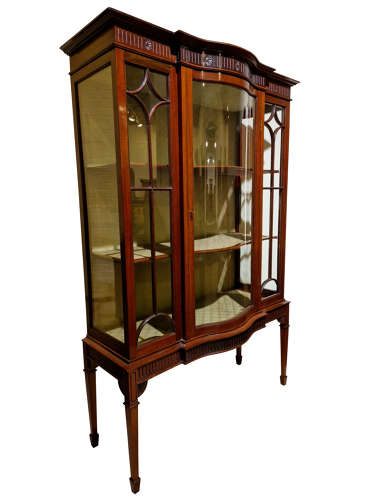 Edwardian Mahogany Display Cabinet