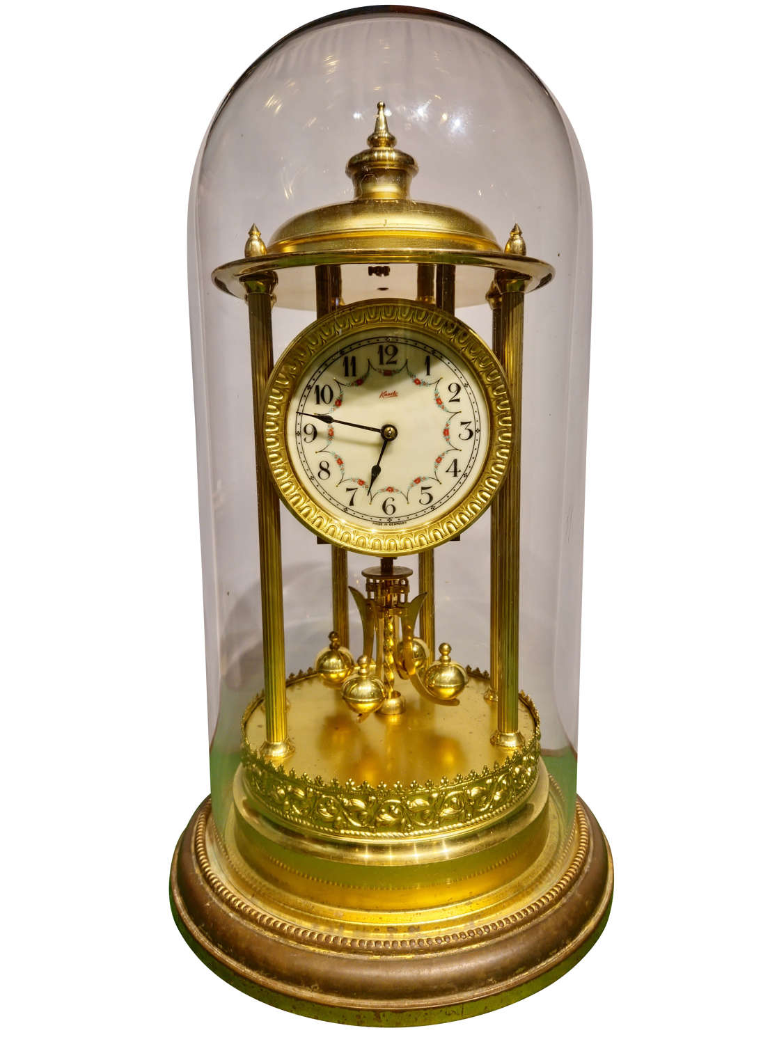 Gilt and Brass 400 Day Anniversary Clock