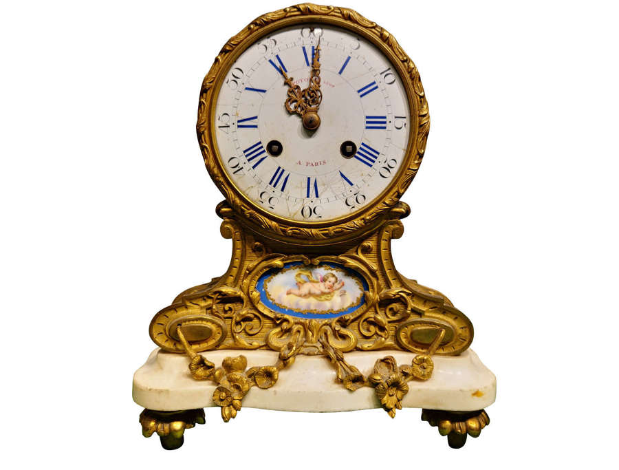 19thc French Mantle Clock
