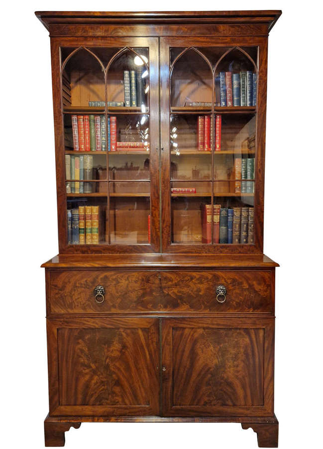 Late Georgian Secretaire Bookcase