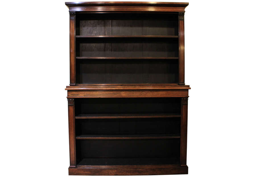 Early19thc Rosewood Open Bookcase