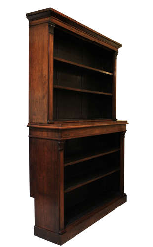 Early19thc Rosewood Open Bookcase