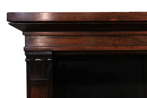 Early19thc Rosewood Open Bookcase