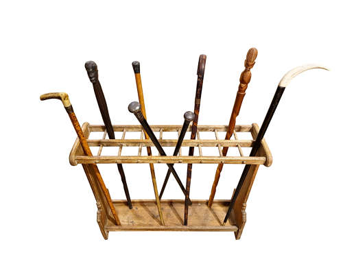 An Oak Gothic Revival Stick Stand