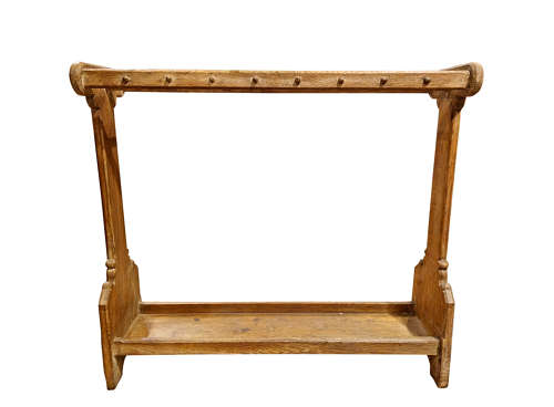 An Oak Gothic Revival Stick Stand
