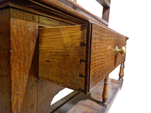 George III Oak Pot Board Dresser