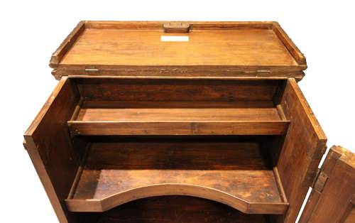 Dutch Parquetry Inlaid Walnut Side Cabinet