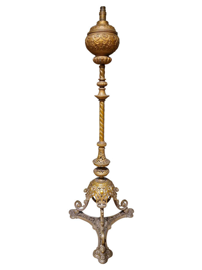 Victorian Cast Iron Standard Lamp
