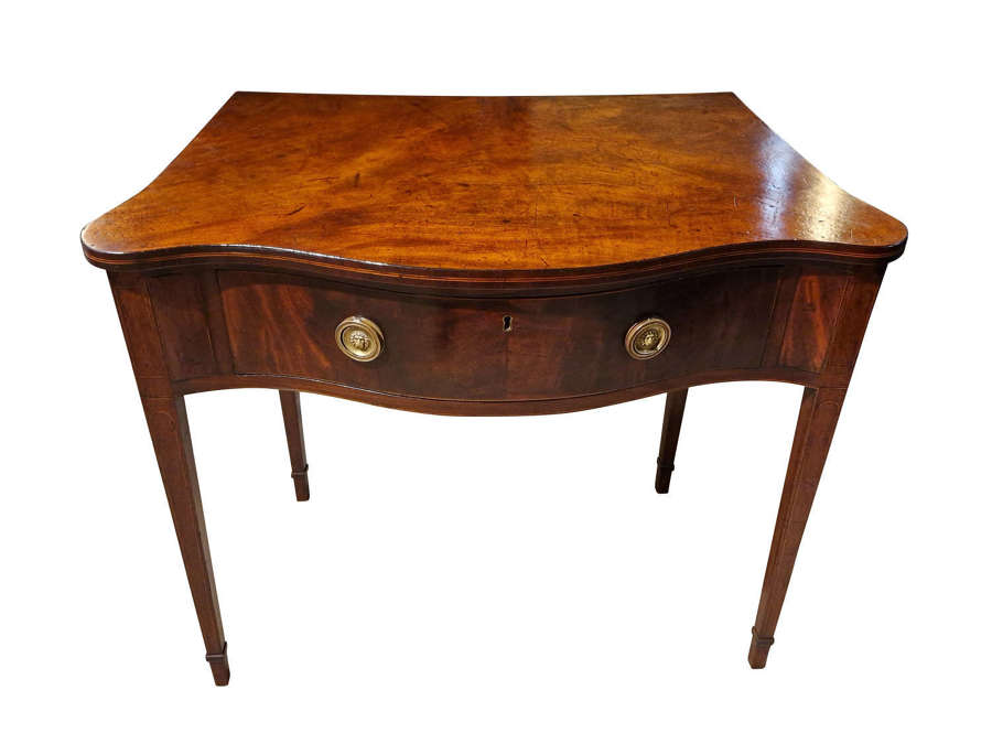 George III Serpentine Front Serving Table