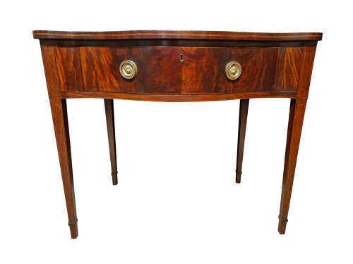 George III Serpentine Front Serving Table