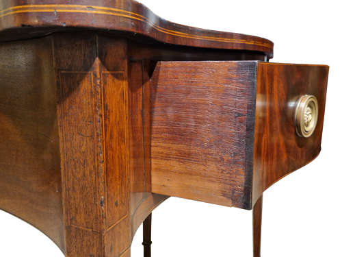 George III Serpentine Front Serving Table