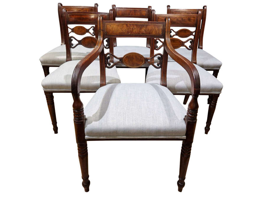 Good Set of Regency Dining Chairs