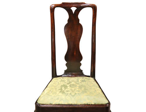 Pair of Geo I Walnut High Back Chairs