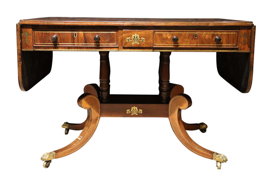 Regency Rosewood Sofa Table