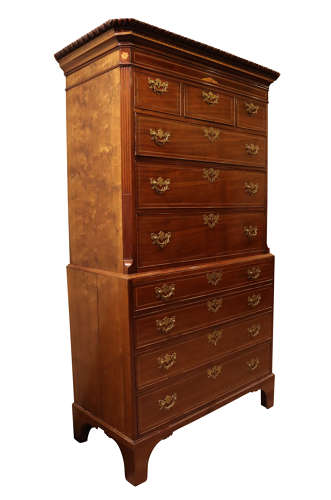 George III Mahogany Chest on Chest