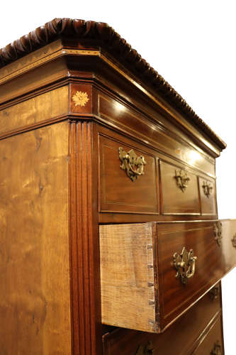 George III Mahogany Chest on Chest