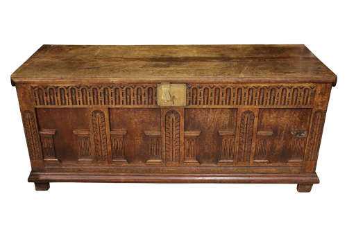 17thc Large Oak Coffer