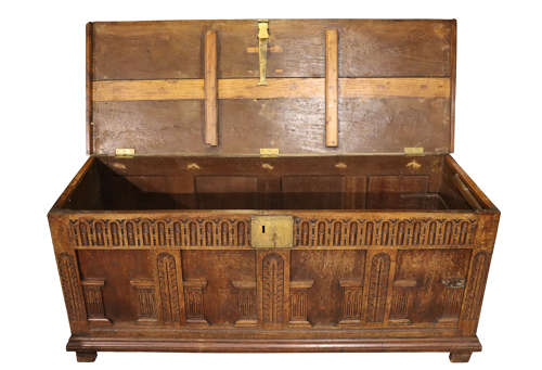 17thc Large Oak Coffer