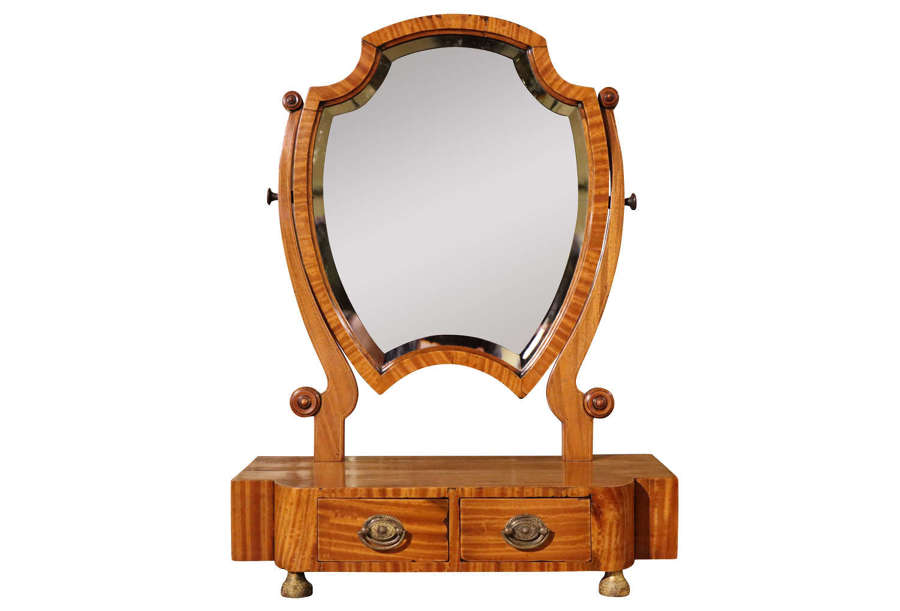 A fine Quality Satinwood Dressing Table Mirror