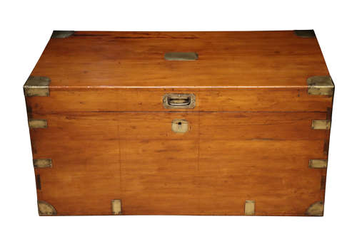 Cedar Brass Bound Travelling Trunk