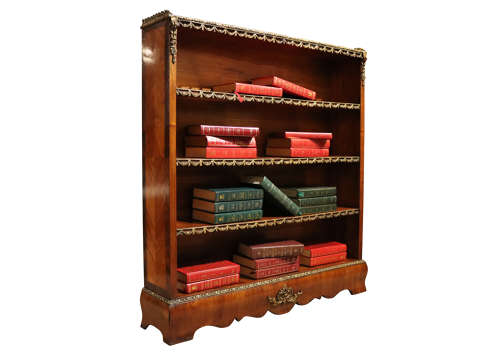 French 19thc Kingwood Bookcase