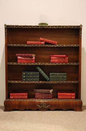 French 19thc Kingwood Bookcase