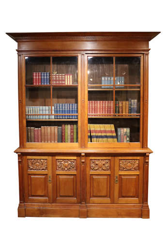 Walnut Library Bookcase