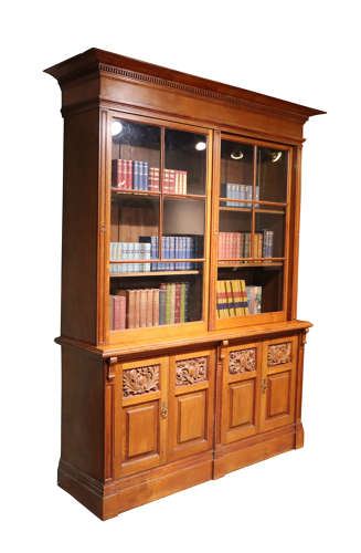 Walnut Library Bookcase