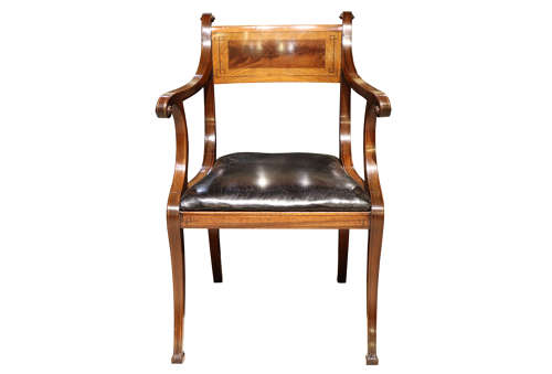 Regency Mahogany Desk Chair