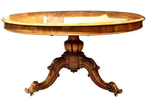 19thc Circular Mahogany Table