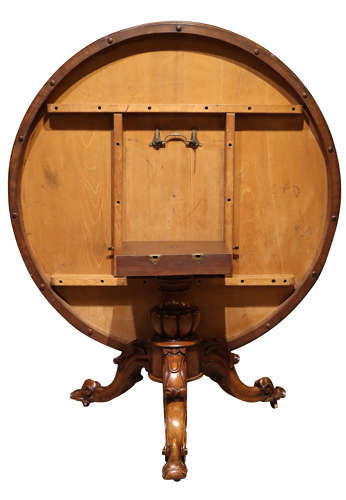 19thc Circular Mahogany Table