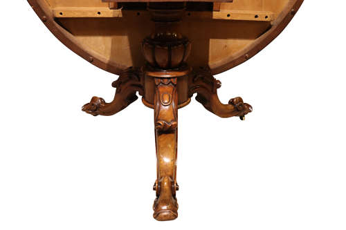 19thc Circular Mahogany Table