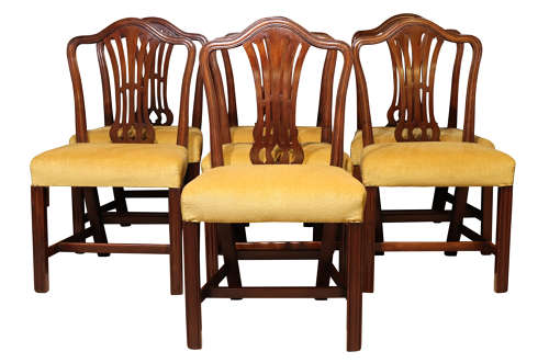 Set of 8 Mahogany Georgian Dining Chairs