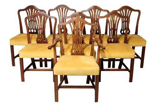 Set of 8 Mahogany Georgian Dining Chairs