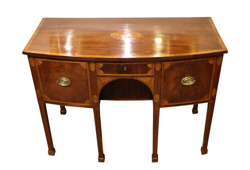 A Small Georgian Mahogany Bowfronted Sideboard