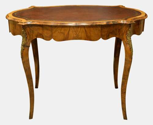 19thc Louis XVI style walnut Ladies Writing Table