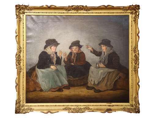 Oil on Canvas - Victorian Street Sellers