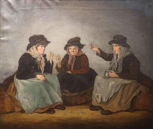 Oil on Canvas - Victorian Street Sellers
