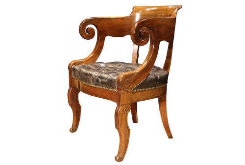 Louis Philippe Rosewood Desk Chair