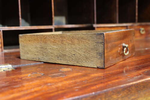 George III Mahogany Secretaire Bookcase