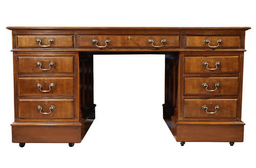 Mahogany Pedestal Desk