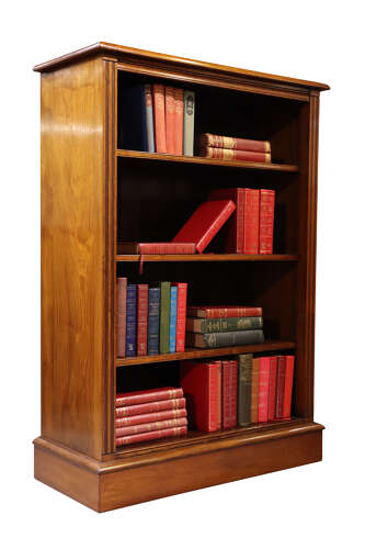 Walnut Open Bookcase