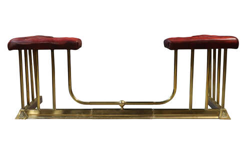 Early 20thc Brass Club Fender