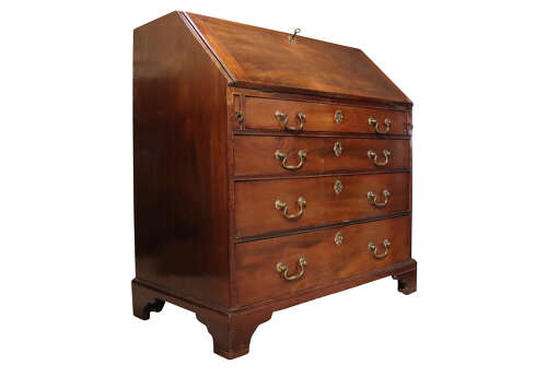George III Mahogany Bureau